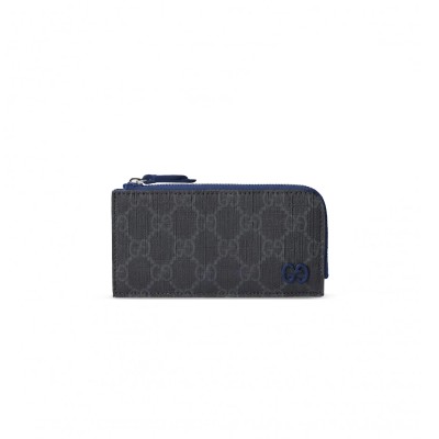 GUCCI GG ZIP CARD CASE WITH GG DETAIL 795233 (13.5*8cm)